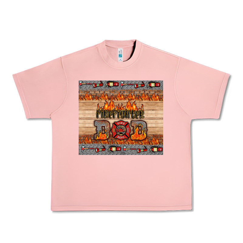 Firefighter Dad Urban Heavy Tee by HRA Design Shop | Teevron