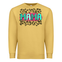 Antique Gold mama leopard Premium Sweatshirt - MaliasSmallBusiness
