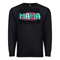 Black mama leopard Premium Sweatshirt - MaliasSmallBusiness