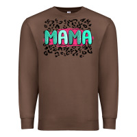 Chestnut mama leopard Premium Sweatshirt - MaliasSmallBusiness