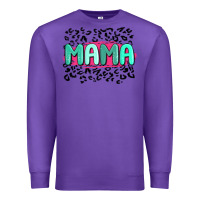 Purple mama leopard Premium Sweatshirt - MaliasSmallBusiness