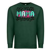 Sports Green mama leopard Premium Sweatshirt - MaliasSmallBusiness