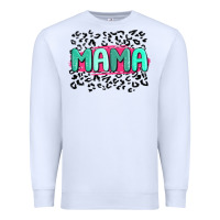 White mama leopard Premium Sweatshirt - MaliasSmallBusiness
