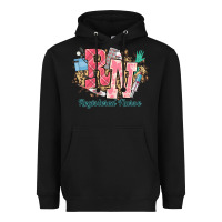 Black rn registered nurse western Heavyweight Hoodie - NancyCooperArtShop