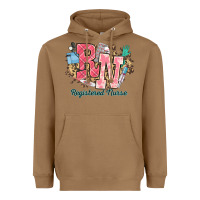 Toasted Coconut rn registered nurse western Heavyweight Hoodie - NancyCooperArtShop