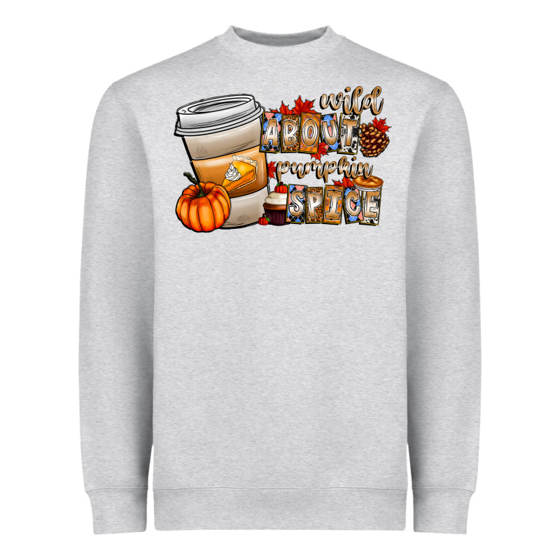 Wild About Pumpkin Spice Heavyweight Sweatshirt by CowhideDigitalArt | Teevron