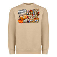 Mushroom wild about pumpkin spice Heavyweight Sweatshirt - CowhideDigitalArt