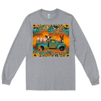 Heather Grey farm animals truck Long Sleeve Tee - Jasminsmagicworld