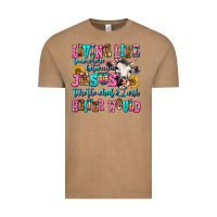 Living Life Somewhere Between Jesus Take The Wheel Vintage Tee | Teevron