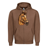 Chestnut horse Zipper Hoodie - BarkalooDesign