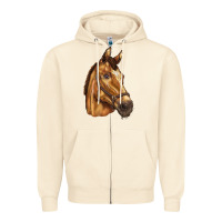 Sandshell horse Zipper Hoodie - BarkalooDesign