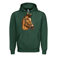 Sports Green horse Zipper Hoodie - BarkalooDesign