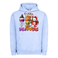 Pigment Grape Ice Happy Hallothanksmas wine glass and coffee Urban Hoodie - NancyCooperArtShop