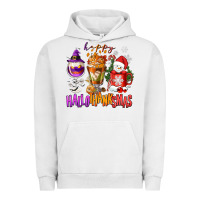 Pigment Lunar Rock Happy Hallothanksmas wine glass and coffee Urban Hoodie - NancyCooperArtShop