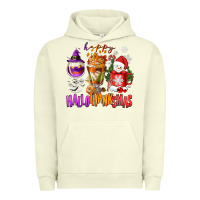 Pigment Pistachio Happy Hallothanksmas wine glass and coffee Urban Hoodie - NancyCooperArtShop