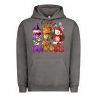 Pigment Tornado Happy Hallothanksmas wine glass and coffee Urban Hoodie - NancyCooperArtShop