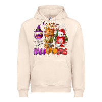 Sandshell Happy Hallothanksmas wine glass and coffee Urban Hoodie - NancyCooperArtShop