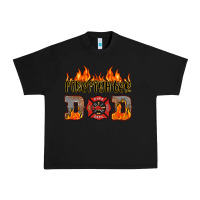 Black firefighter dad Urban Heavy Tee - HRA Design Shop