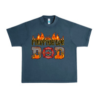 Midnight Navy firefighter dad Urban Heavy Tee - HRA Design Shop
