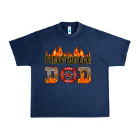 Navy firefighter dad Urban Heavy Tee - HRA Design Shop