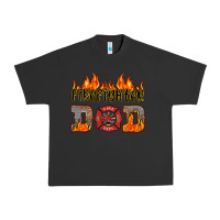 Pigment Black firefighter dad Urban Heavy Tee - HRA Design Shop