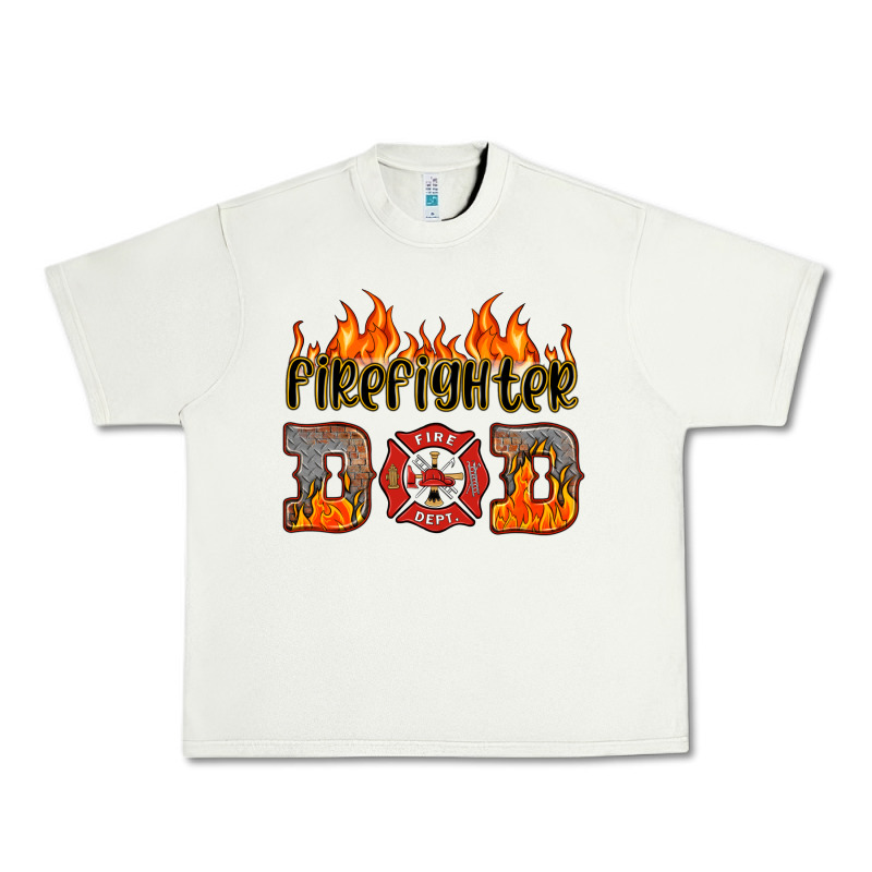 Firefighter Dad Urban Heavy Tee by HRA Design Shop | Teevron