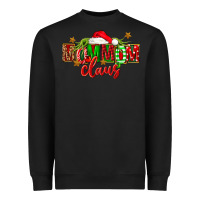 Black christmas mom mom claus Heavyweight Sweatshirt - FaDigitalArtStudio