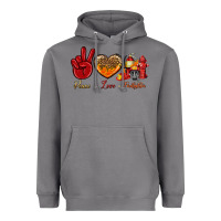 Storm peace love firefighter Heavyweight Hoodie - NancyCooperArtShop