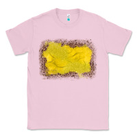 Bubblegum Pink gemstone yellow leopard background Classic Tee - JahusDesignShop
