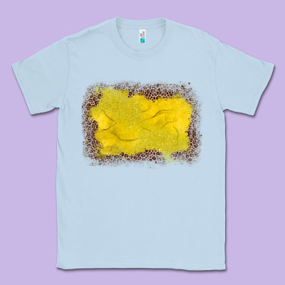 Gemstone Yellow Leopard Background Classic Tee Designed By Jahusdesignshop