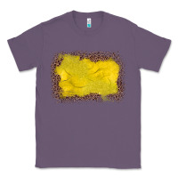 Lavender gemstone yellow leopard background Classic Tee - JahusDesignShop