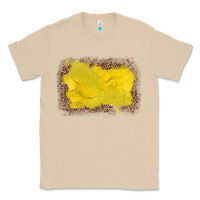 Mushroom gemstone yellow leopard background Classic Tee - JahusDesignShop
