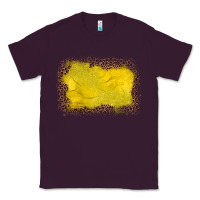 Plum gemstone yellow leopard background Classic Tee - JahusDesignShop