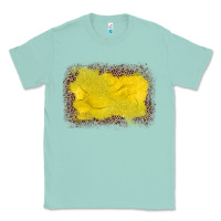 Seafoam gemstone yellow leopard background Classic Tee - JahusDesignShop