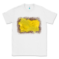 White gemstone yellow leopard background Classic Tee - JahusDesignShop