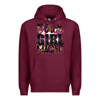 Burgundy black girl magic Premium Hoodie - Artiststas