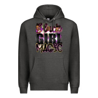 Charcoal Heather black girl magic Premium Hoodie - Artiststas