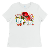 White dental Christmas teeth and candies Ladies Tee - AdoDesignShop