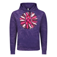 Cloud Purple breast awareness cancer pink sunflower Vintage Hoodie - RanaPortraitStore