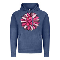 Vintage Denim breast awareness cancer pink sunflower Vintage Hoodie - RanaPortraitStore