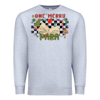 Heather Grey one merry para Premium Sweatshirt - MaliasSmallBusiness