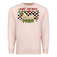 Pale Pink one merry para Premium Sweatshirt - MaliasSmallBusiness