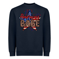 Navy American babe Heavyweight Sweatshirt - Neo Western