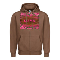 Chestnut floral leopard mama tumbler Zipper Hoodie - BarkalooDesign