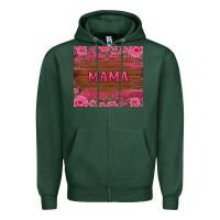 Sports Green floral leopard mama tumbler Zipper Hoodie - BarkalooDesign