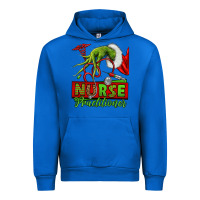 Cobalt Christmas Character Nurse Urban Hoodie - NancyCooperArtShop