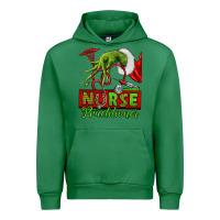 Emerald Christmas Character Nurse Urban Hoodie - NancyCooperArtShop