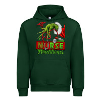 Forest Green Christmas Character Nurse Urban Hoodie - NancyCooperArtShop