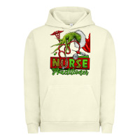 Pigment Pistachio Christmas Character Nurse Urban Hoodie - NancyCooperArtShop