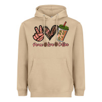 Mushroom peace love coffee Heavyweight Hoodie - NancyCooperArtShop